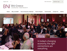 Tablet Screenshot of bni-greece.com